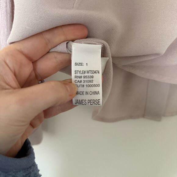 James Perse Crepe Utility Shirt in Abyss Size 1 - Picture 2 of 3